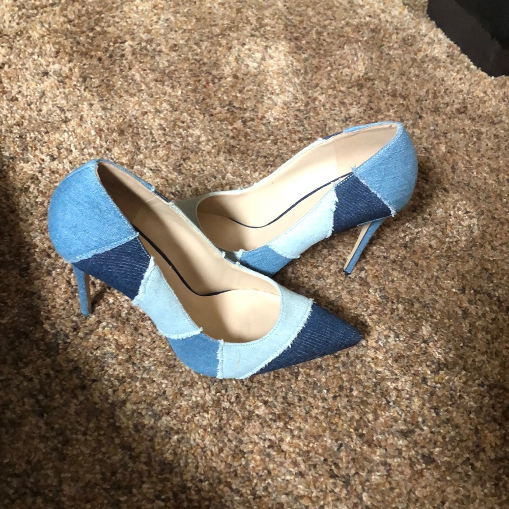 Aldo denim heels